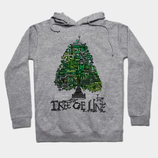 Green Tree Of Line Hoodie